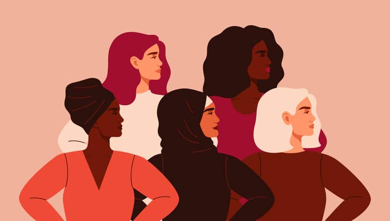 five diverse women