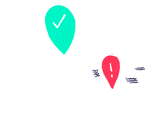 pin pointing the right location