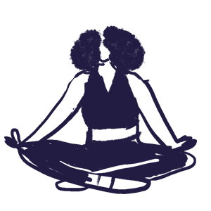 woman practising yoga