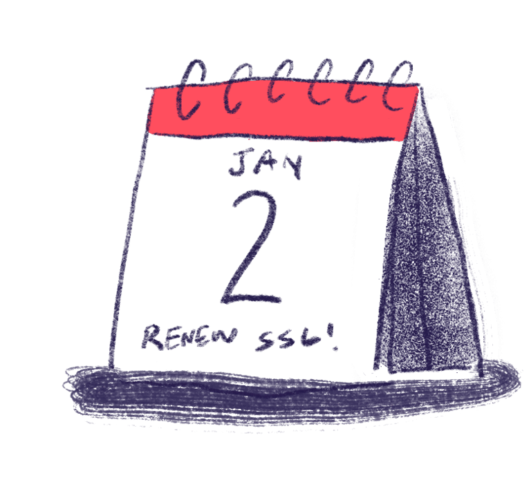 calendar reminder to renew SSL