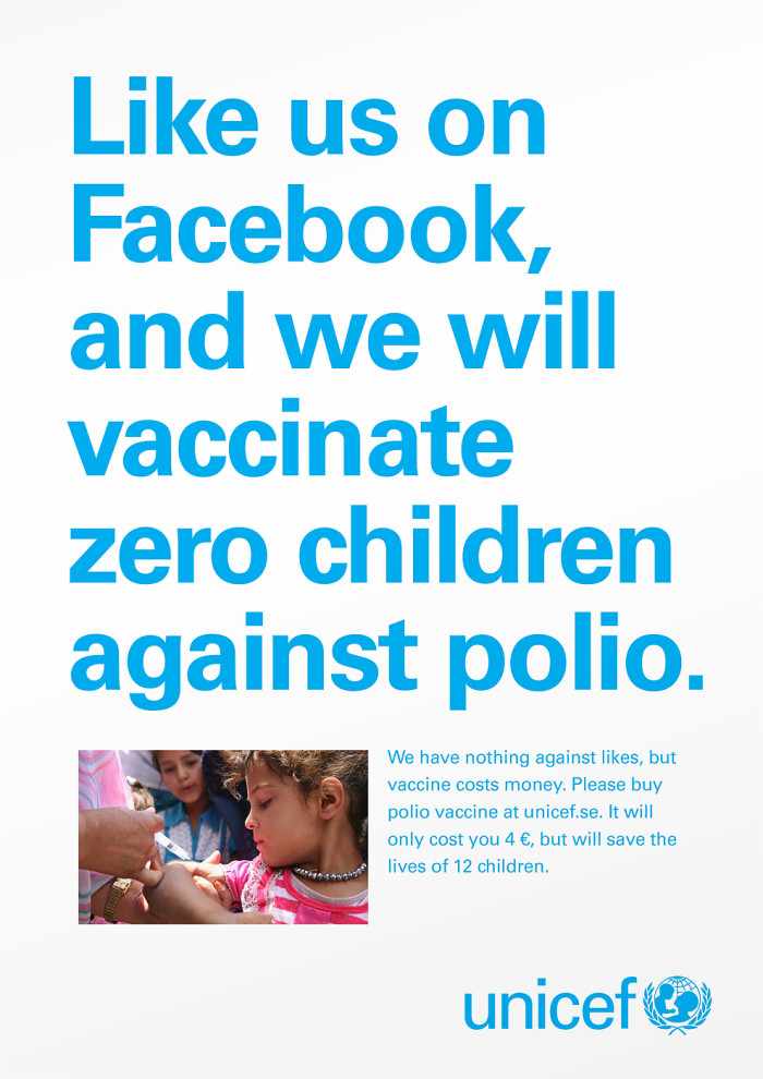 Unicef - Likes Don't save Lives